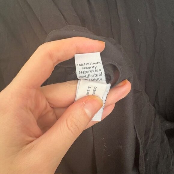 Diane von Furstenberg 100% Silk Fleurette Chiffon Mini Dress Black - Picture 9 of 10